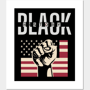 Black History Fist Posters and Art